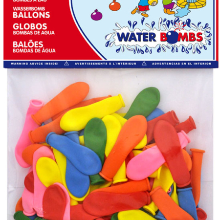 BLISTER 100 GLOBOS BOMBAS DE AGUA SURTIDOS