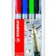 Blíster de 4 Rotulador Stabilo Write 4 All S CD´S Punta superfina 0,4 mm