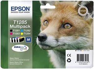 PACK 4 TINTA EPSON C13T12854010 NEGRO+COLOR