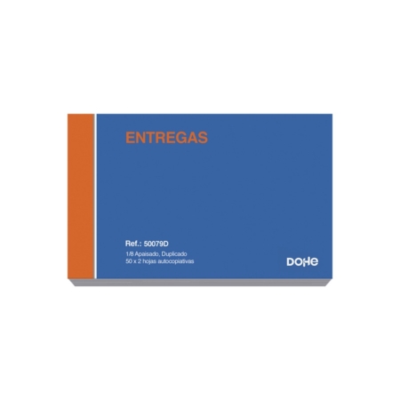 Talonario entregas 8º apaisado duplicado 100 hojas