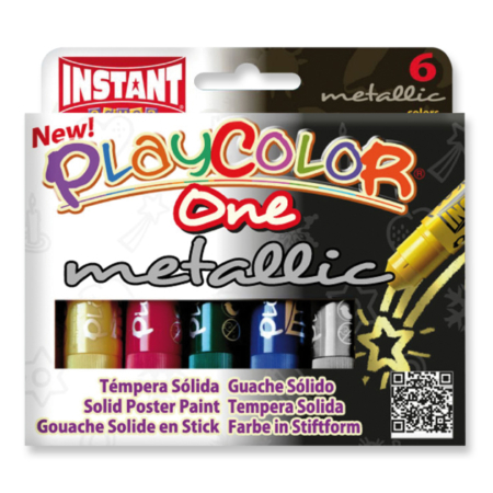 PLAYCOLOR DE 6 COLORES METALIZADO DE 10 GRS.