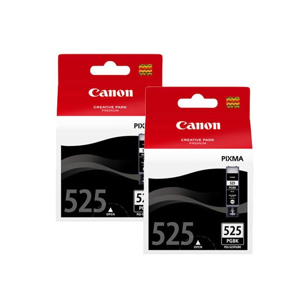 PACK DOBLE TINTA CANON NEGRO PGI-525PGBK