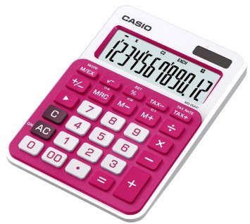 CALCULADORA DE SOBREMESA CASIO MS-20NC-RD-S-EC ROJO