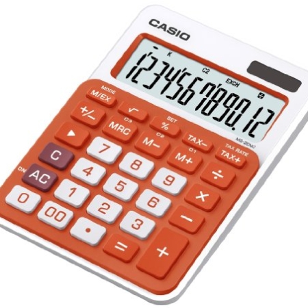 CALCULADORA DE SOBREMESA CASIO MS-20NC-RG-S-EC NARANJA