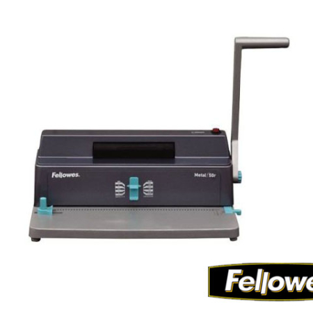 ENCUADERNADORA FELLOWES DE ESPIRAL METÁLICO METAL 50R