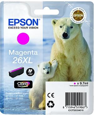 TINTA EPSON MAGENTA 26XL C13T26334010