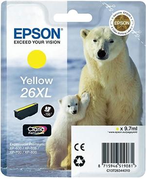 TINTA EPSON AMARILLO 26XL C13T26344010