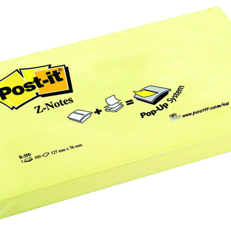 Post it zig-zag 76*127 amarillo r-350