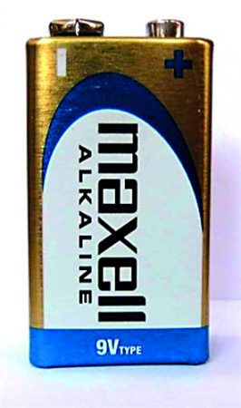 Blíster de 1 pila alcalina LR61 de 9V Maxell