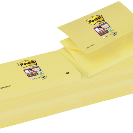 Post it r350-12ss-cy p/12 76*127 amarillo canario