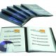 Carpeta personalizable de plástico negro A4 con 10 fundas soldadas Office Box