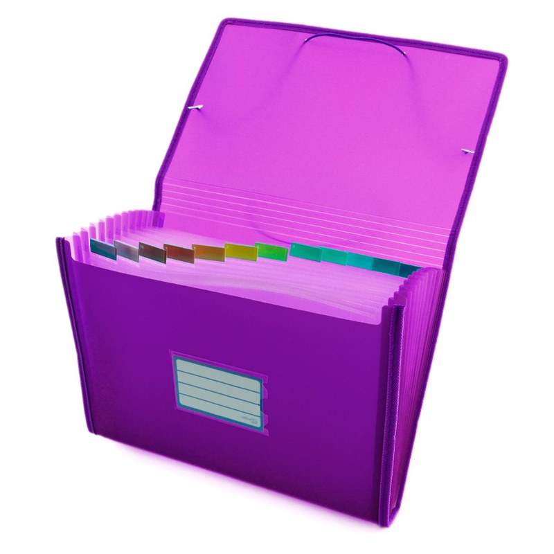 Clasificador A4+ con 12 divisores y gomas Office Box 2 Clasificador A4+ con 12 divisores y gomas Office Box