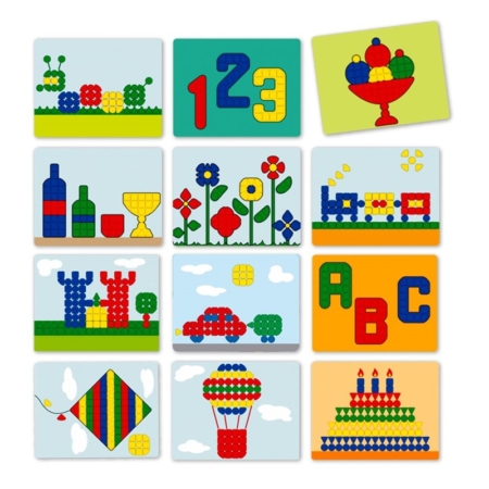 Pack de 12 modelos gigantes para Superpegs 84 x 70 cm