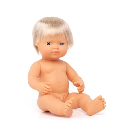 Muñeco bebé caucásico 38 cm