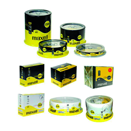 PACK 10 CD-R MAXELL 80M 700MB