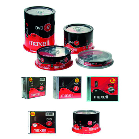 DVD+RW MAXELL 4,7 GB REGRABABLE JEWEL CASE 4X