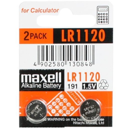 Blíster de 2 pilas de botón LR1120 de 1,5V Maxell
