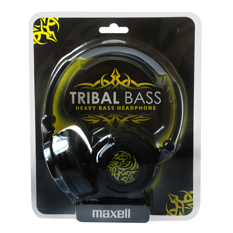 Auriculares Plegables Tribal Bass MAXELL Amarillos