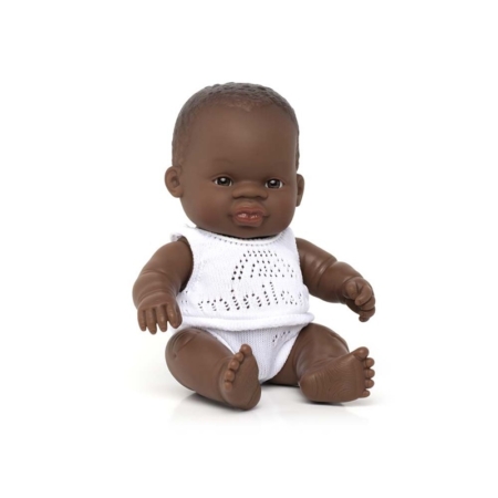 MUÑECO BEBÉ AFRICANO 21 CM
