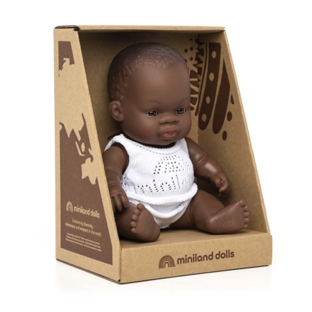 MUÑECA BEBÉ AFRICANA 21 CM