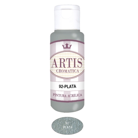 ACRÍLICO "ARTIS" PLATA 60 ML ARTIS92