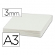 Plancha de cartón pluma blanco A3 con grosor de 3 mm