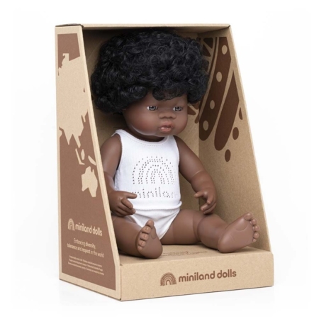 MUÑECA BEBÉ AFRICANA 38 CM