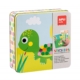 Caja metálica con juego de gomets Animales