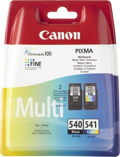 PACK TINTA CANON PG 540 + CL 541 5225B007