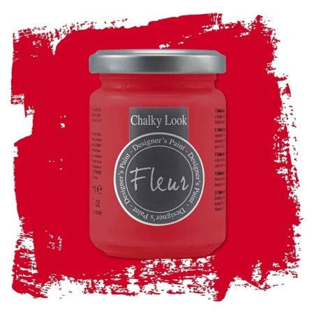 Pintura chalky look de Fleur 130 ml Tomato Red