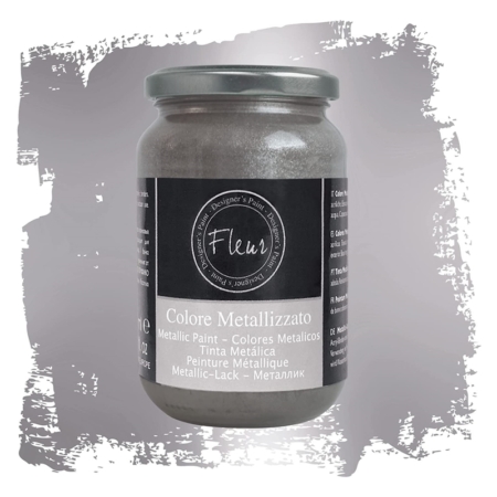 Pintura metálica de Fleur 330 ml Aston Silver