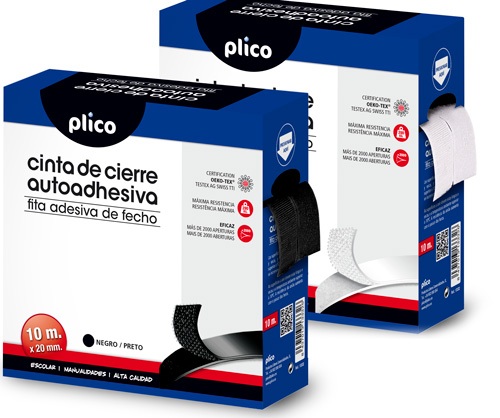 VELCRO ADHESIVO MACHO+HEMBRA 10M NEGRO