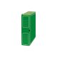 Caja de transferencia de cartón forrado en Geltex verde Fº con ollao y lomo de 110 mm Mariola