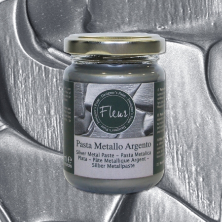 Pasta para relieve plata metalizada Fleur 130 ml