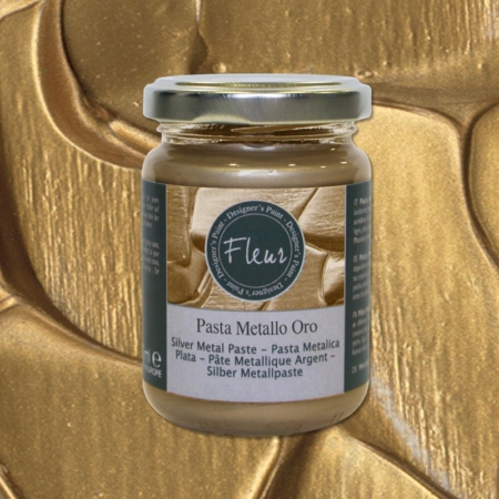 Pasta para relieve oro metalizado Fleur 130 ml