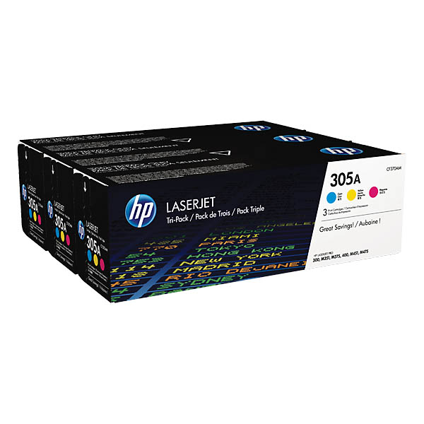 PACK 3 TONER COLOR HP CF370AM