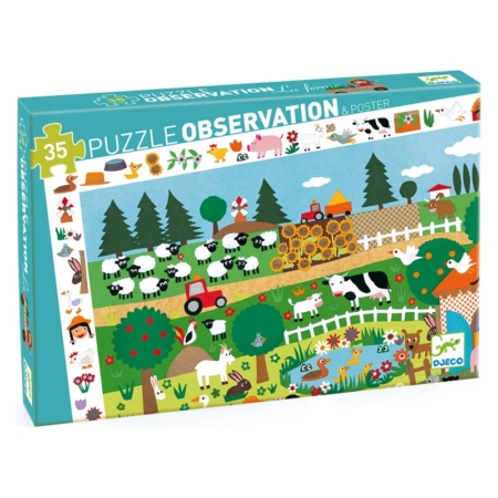 Puzzle de observación La granja 35 piezas