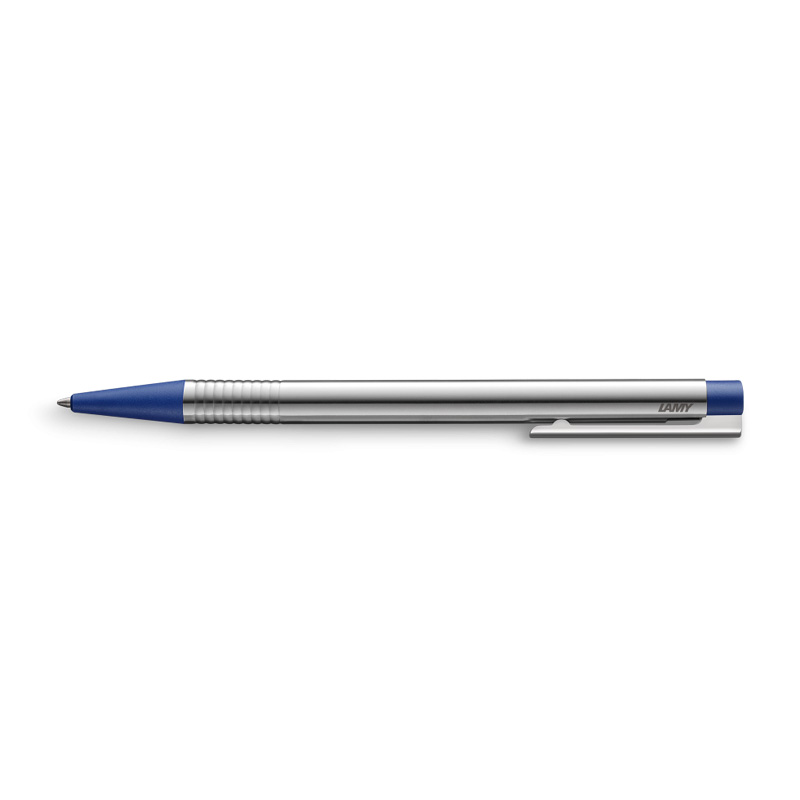 Bolígrafo retráctil Lamy logo azul