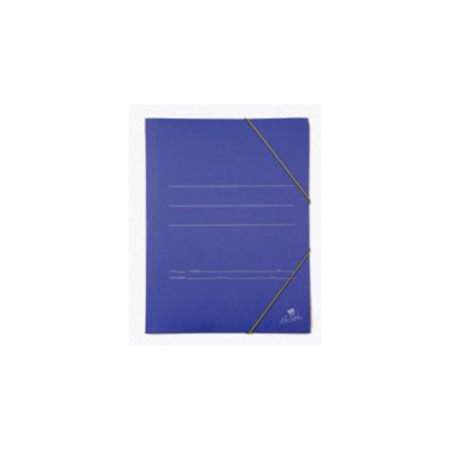 Carpeta de cartón azul Fº con goma sencilla Mariola