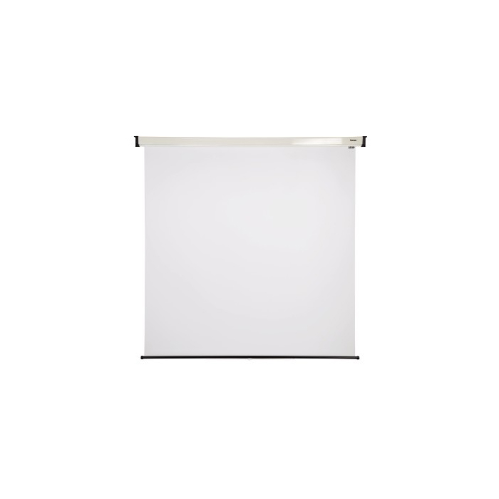 PANTALLA ENROLLABLE BLANCA PARA PARED Y TECHO 180X180