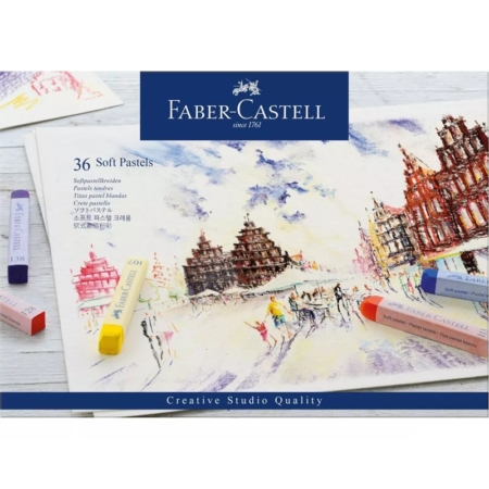 ESTUCHE DE 36 PASTELES BLANDOS FABER CASTELL