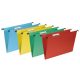 Paquete de 10 carpetas colgantes verdes A4 con visor superior corto Grafoplas