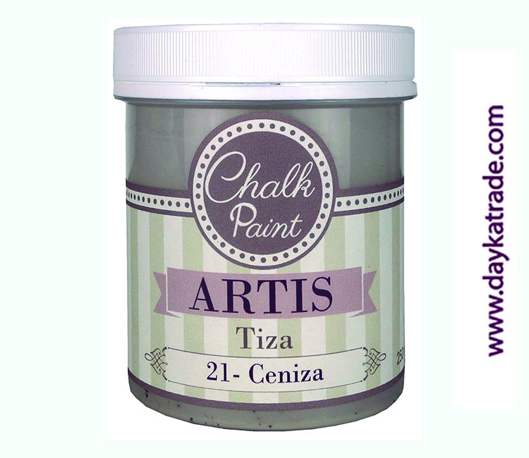 Pintura tiza chalk paint artis 250 ml ceniza - Material de oficina, escolar  y papelería