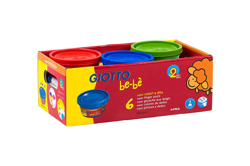 Pack 6 pintura dedos giotto bebe 100 ml - Material de oficina, escolar y  papelería