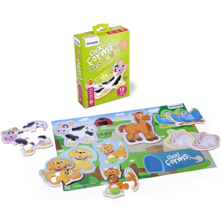 PUZZLE FLEXI FORMS 6 ANIMALES