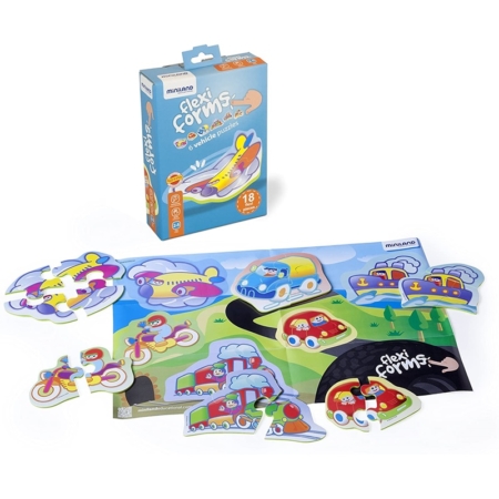 PUZZLE FLEXI FORMS 6 VEHÍCULOS