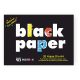 Bloc de 20 hojas papel negro A4 80 grs