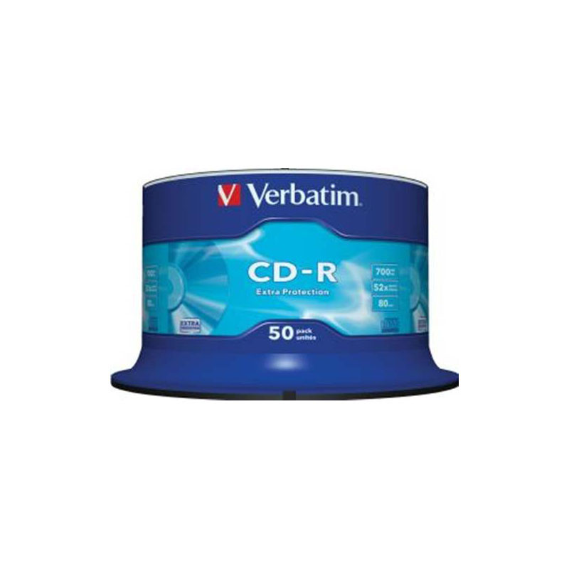 TARRINA 50 CD-R VERBATIM 700 MB 52X