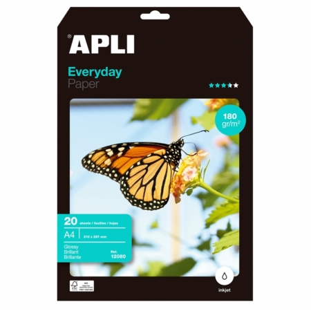 Papel fotográfico Everyday A4 180 g 20 hojas