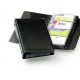 Tarjetero Visifix de plástico negro para 200 tarjetas con 4 anillas Durable